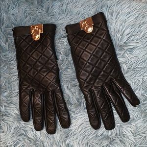Michael Kors Leather Gloves
